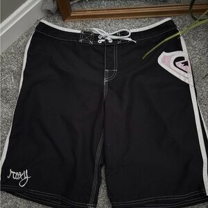 Roxy Black and White Men's Board Shorts